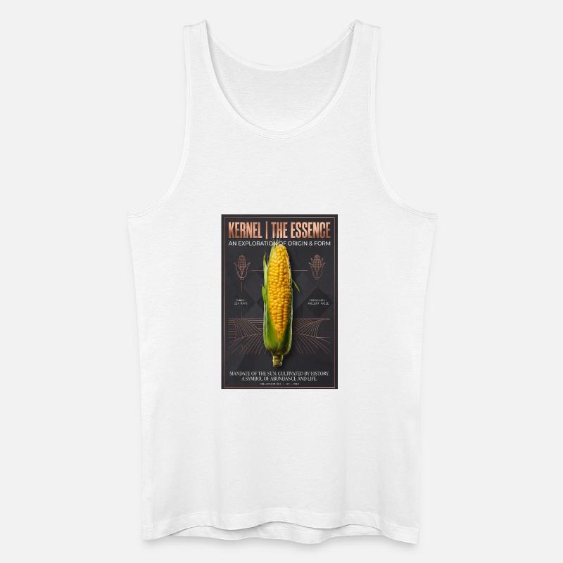 Kernel Essence: Origin & Form - Men’s Organic Tank Top - white