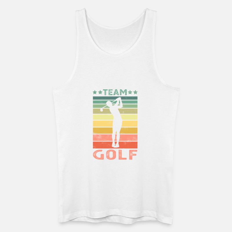 Golf - Männer Bio Tank Top - Weiß