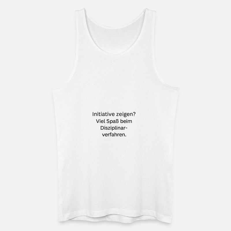 Initiative_zeigen - Männer Bio Tank Top - Weiß