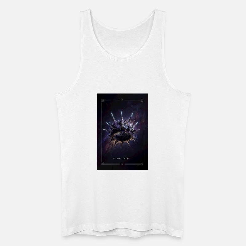 Kosmischer Kronennebelring - Männer Bio Tank Top - Weiß