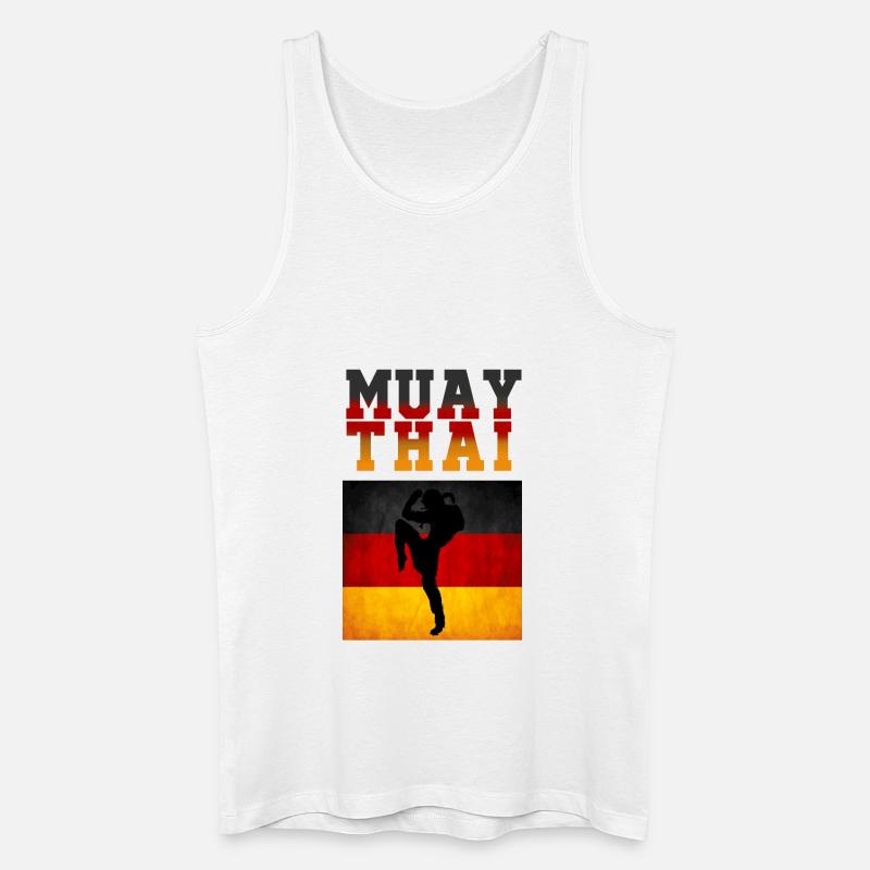 Muay Thai Germany - Männer Bio Tank Top - Weiß