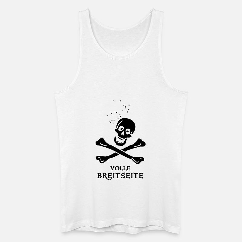 ~ Volle Breitseite ~ - Männer Bio Tank Top - Weiß