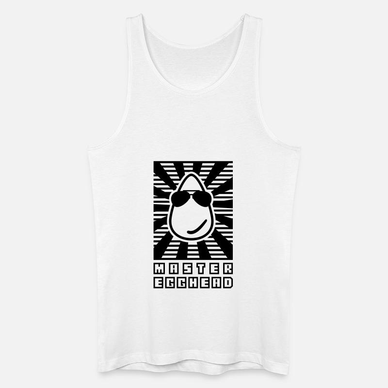 masteregghead (1c) - Männer Bio Tank Top - Weiß