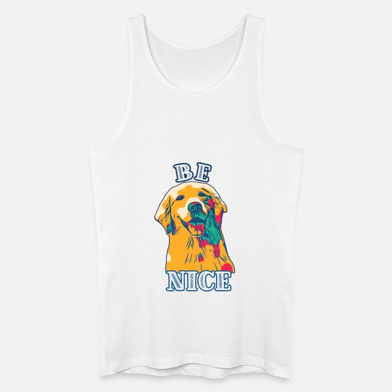 be nice - Männer Bio Tank Top - Weiß