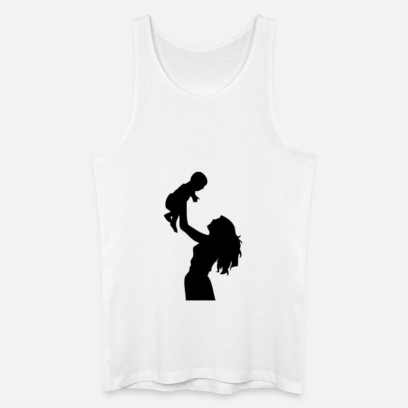 Mutter - Männer Bio Tank Top - Weiß