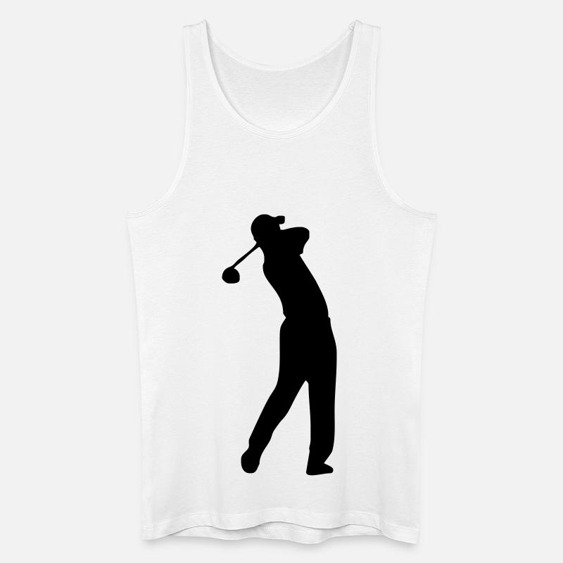 Golf - Männer Bio Tank Top - Weiß
