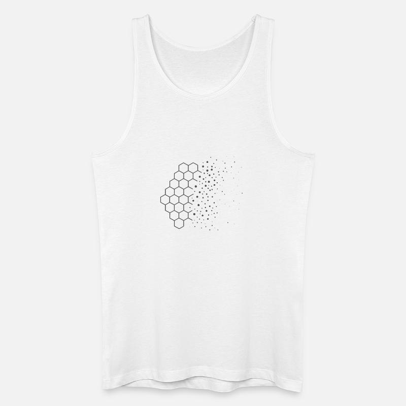 Entropy Drift – Physik Design - Männer Bio Tank Top - Weiß