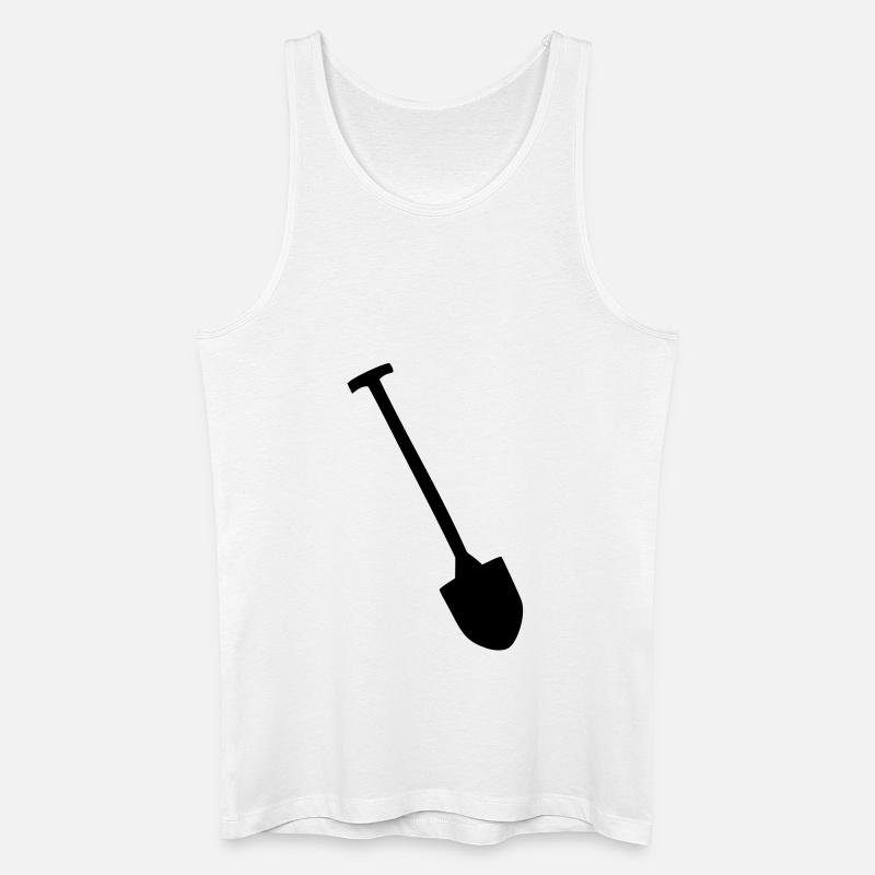 Shovel - Men’s Organic Tank Top - white