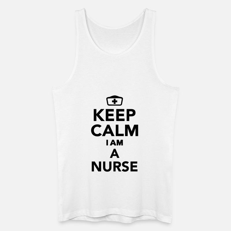 Krankenschwester - Männer Bio Tank Top - Weiß