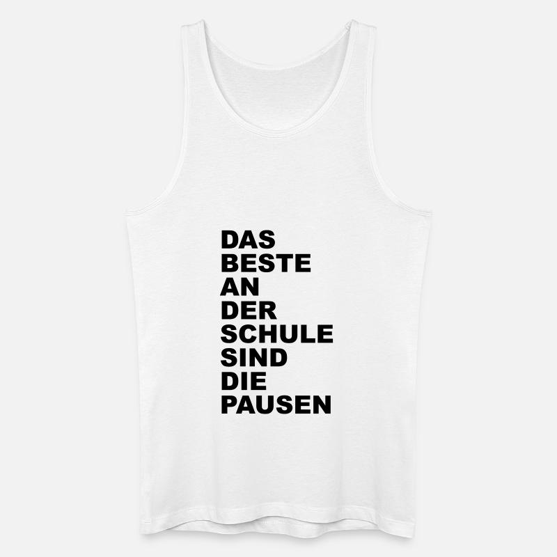 Das Beste der Schule - Männer Bio Tank Top - Weiß