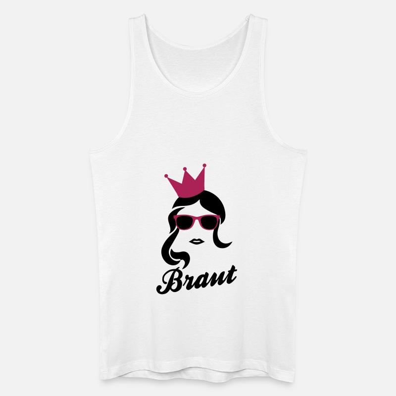 Braut - Team Braut - Männer Bio Tank Top - Weiß