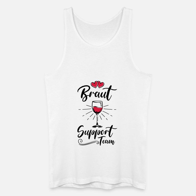 braut support team wein - Männer Bio Tank Top - Weiß