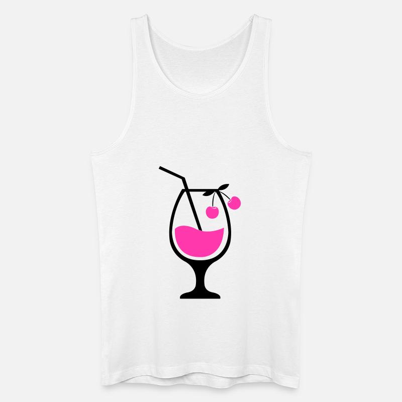 cocktail 01 - Männer Bio Tank Top - Weiß