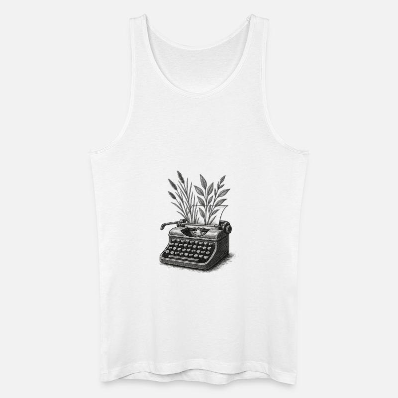 Living Letters - Men’s Organic Tank Top - white