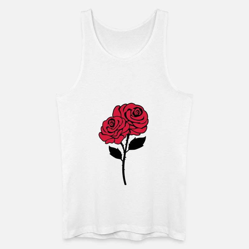 roses dorn - Männer Bio Tank Top - Weiß