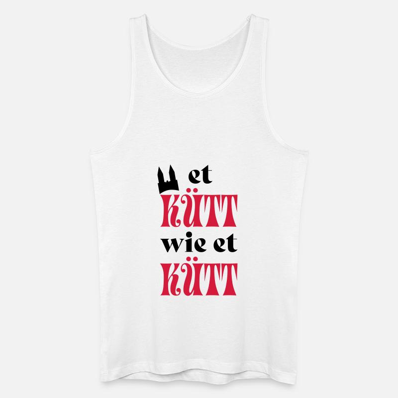 Karneval - Männer Bio Tank Top - Weiß
