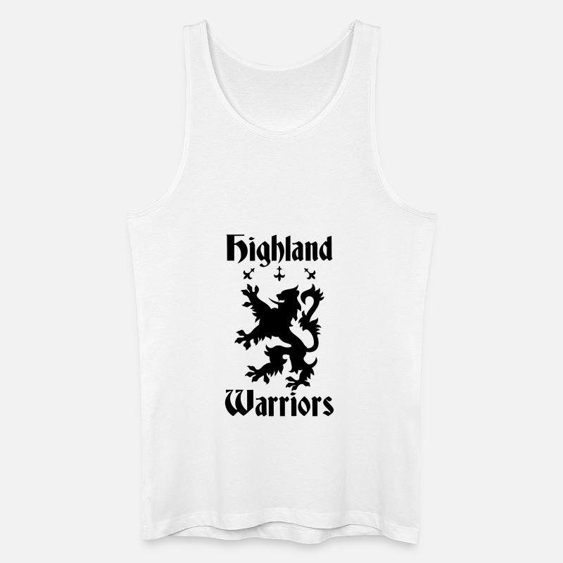 Highland Warriors - Männer Bio Tank Top - Weiß