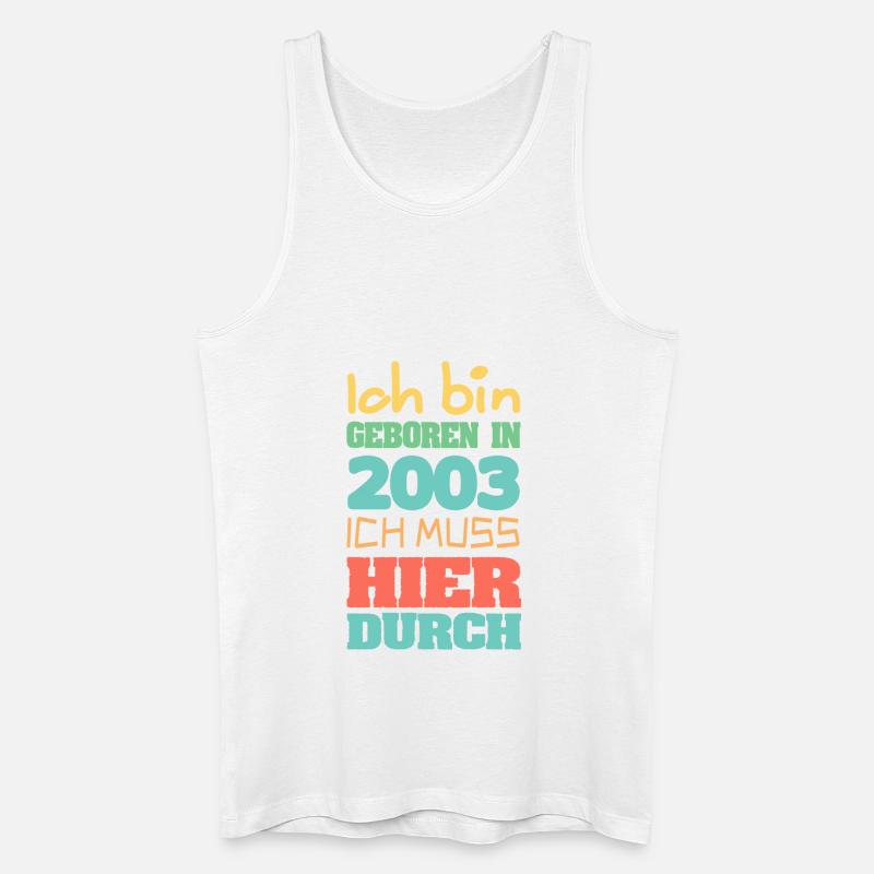 Bin 2003 - Männer Bio Tank Top - Weiß