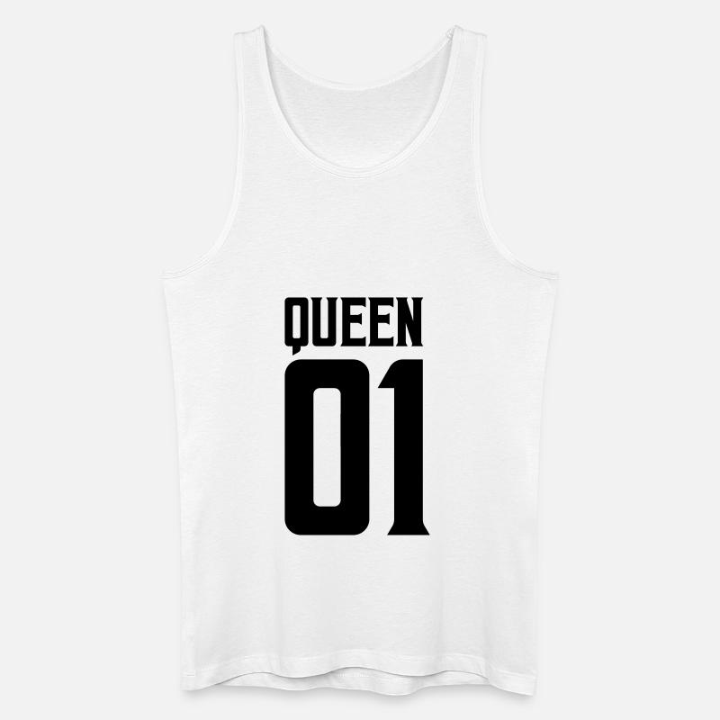 queen 01 - Männer Bio Tank Top - Weiß