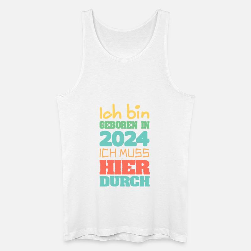 Bin 2024 - Männer Bio Tank Top - Weiß