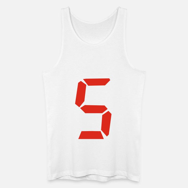 5 - Männer Bio Tank Top - Weiß