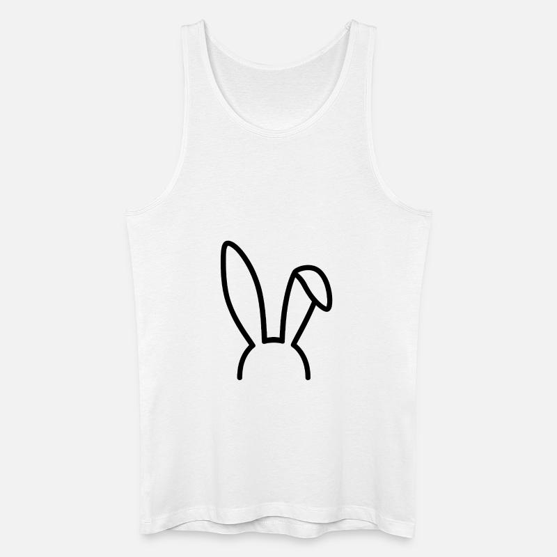 Bad Bunny Design - Männer Bio Tank Top - Weiß
