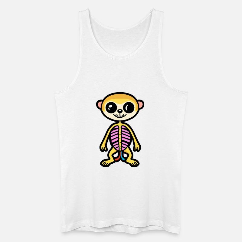 Erdmännchen Halloween Zombie - Männer Bio Tank Top - Weiß
