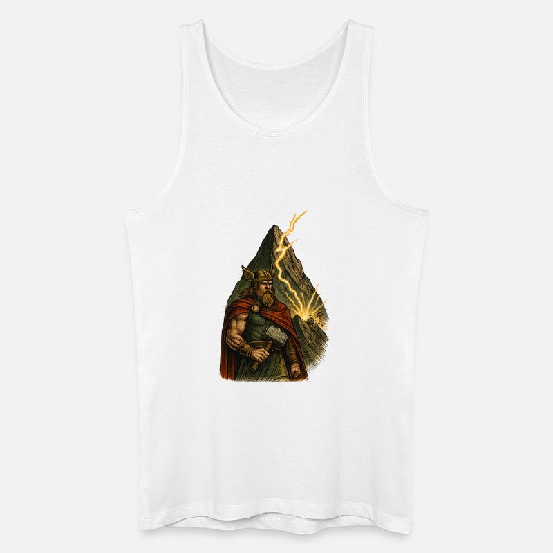 Nordischer Heldenhammer Thor - Männer Bio Tank Top - Weiß