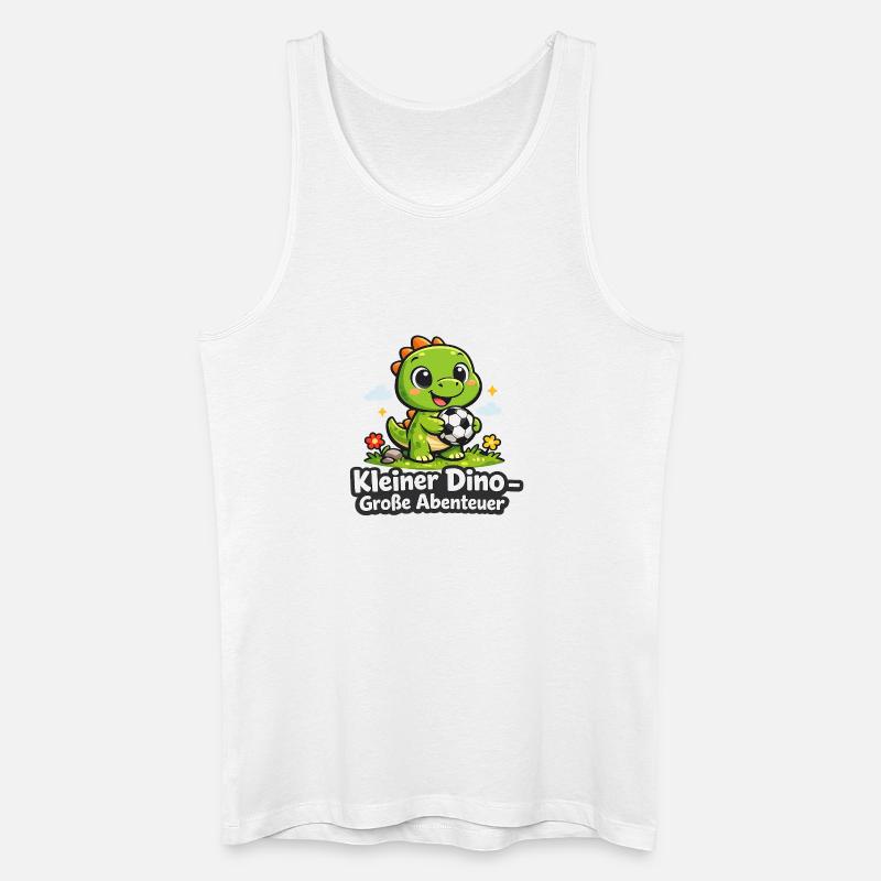Kleiner Dino – Große Abenteuer - Männer Bio Tank Top - Weiß