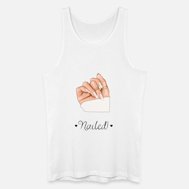 Nailed! Design - creme - Männer Bio Tank Top - Weiß