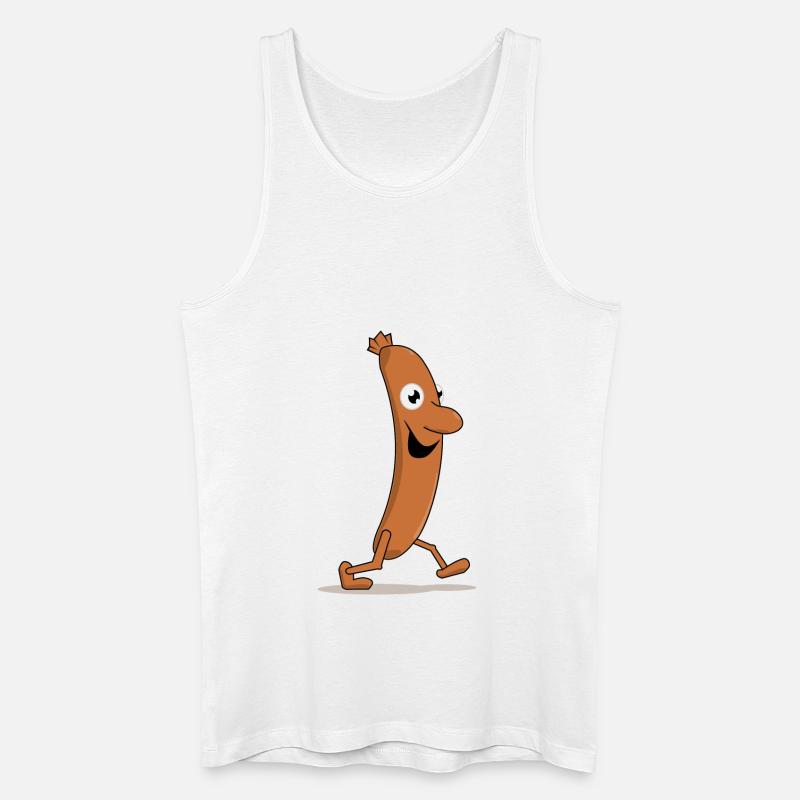 Würstchen - Männer Bio Tank Top - Weiß