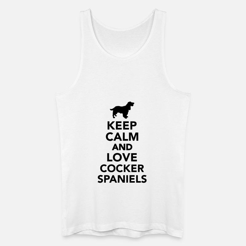 Cocker Spaniel - Männer Bio Tank Top - Weiß