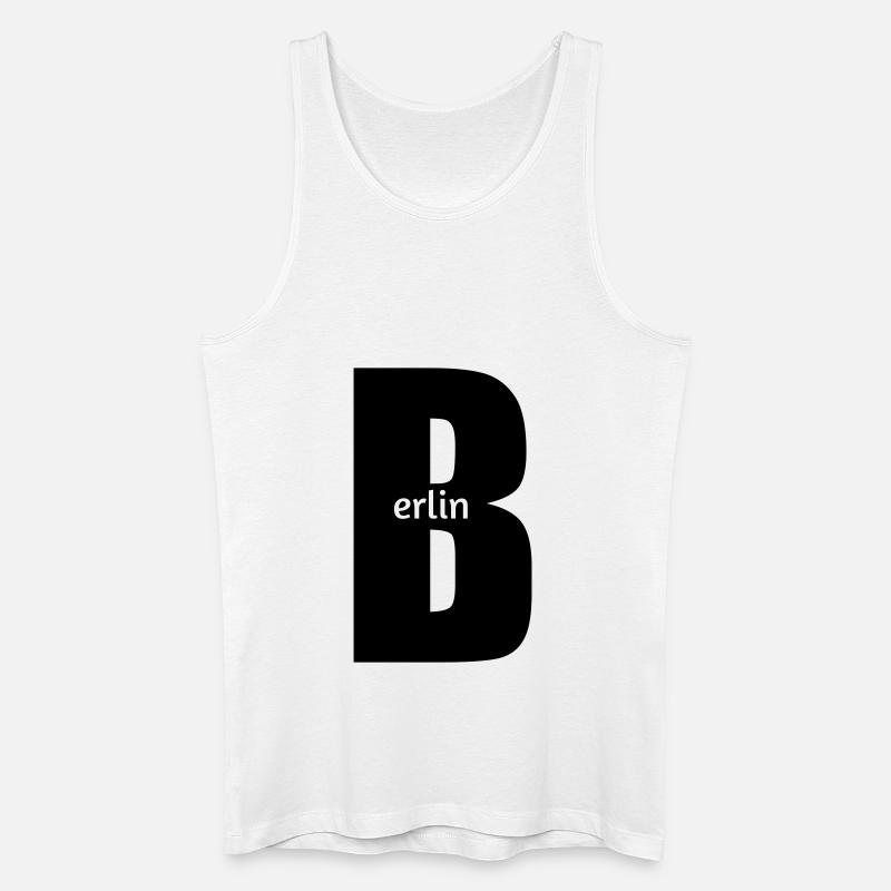 Berlin - Männer Bio Tank Top - Weiß