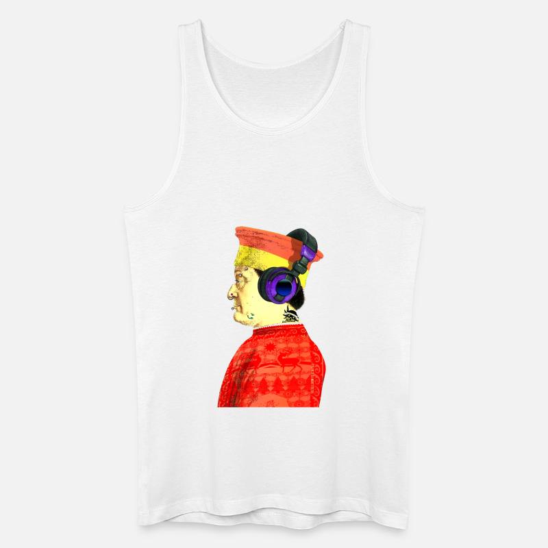 Federico da Montefeltro - Männer Bio Tank Top - Weiß