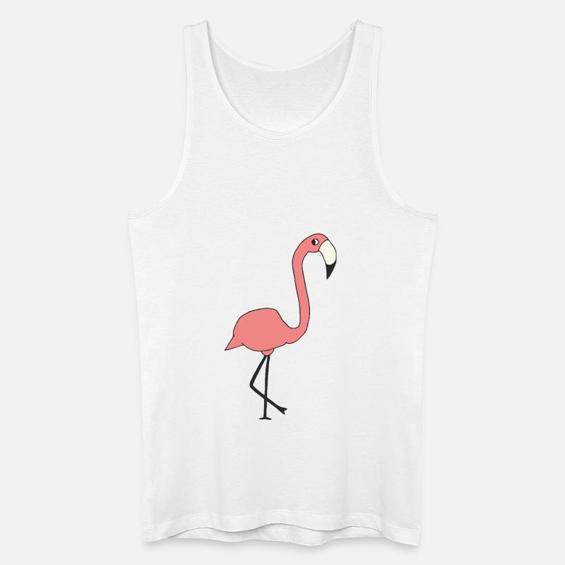 flamingo - Männer Bio Tank Top - Weiß