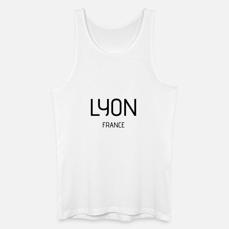 Lyon - Männer Bio Tank Top - Weiß