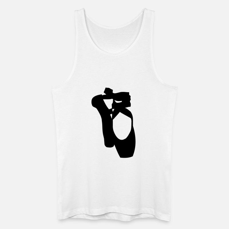 Ballet schuhe - Männer Bio Tank Top - Weiß