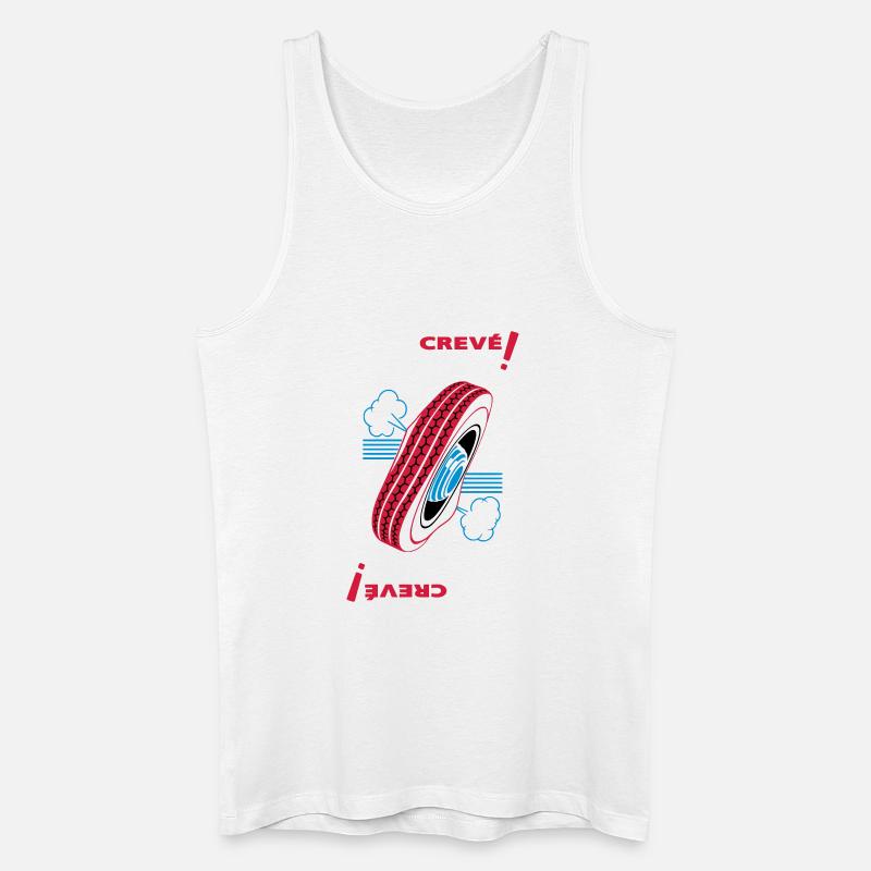 Müde! - Männer Bio Tank Top - Weiß