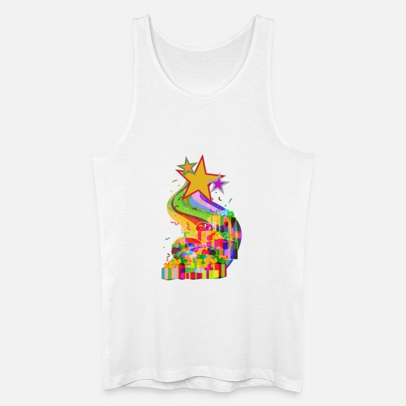 Weihnachtsgeschenke von den Sternen LGTB - Männer Bio Tank Top - Weiß