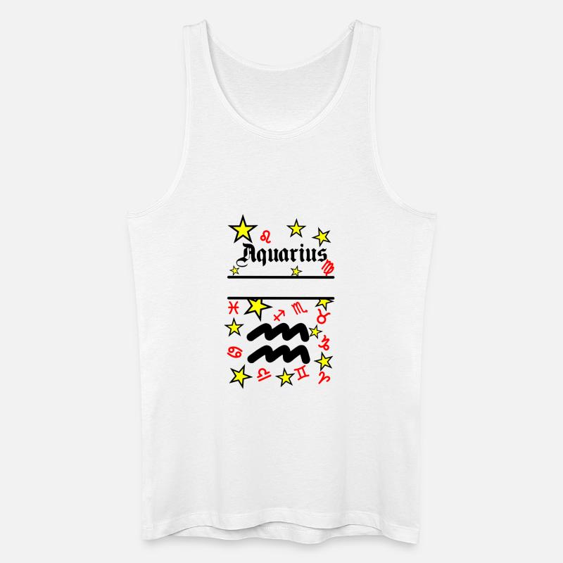 Wassermann Wassermann Sternzeichen - Männer Bio Tank Top - Weiß