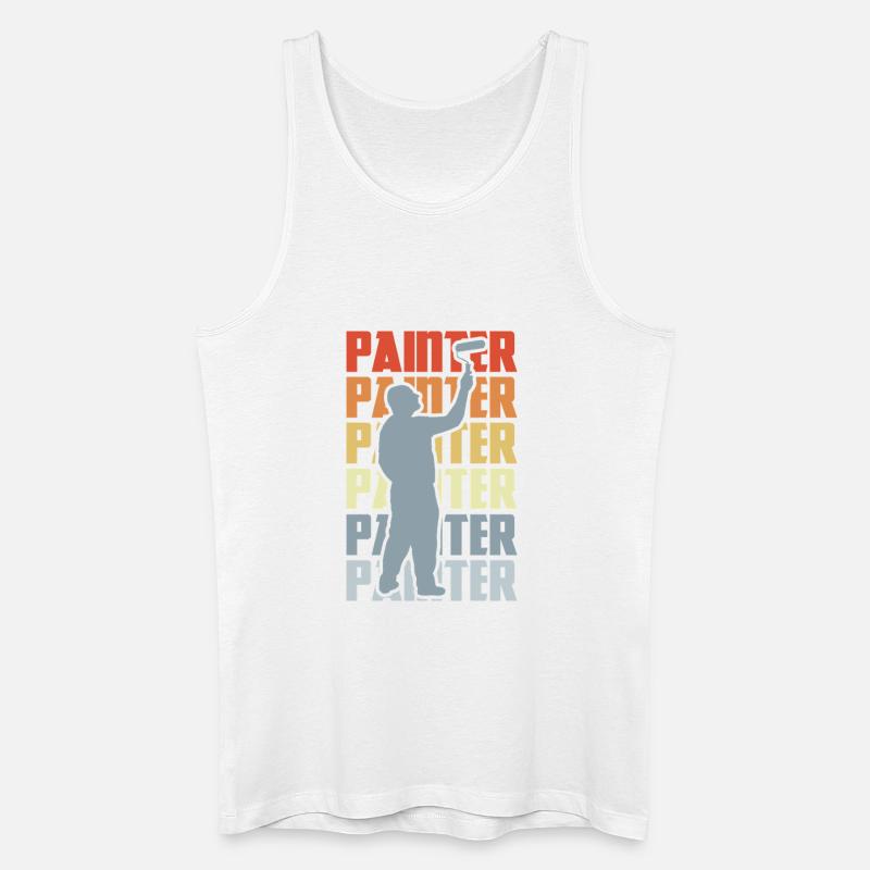 Maler Lackierer Retro - Männer Bio Tank Top - Weiß