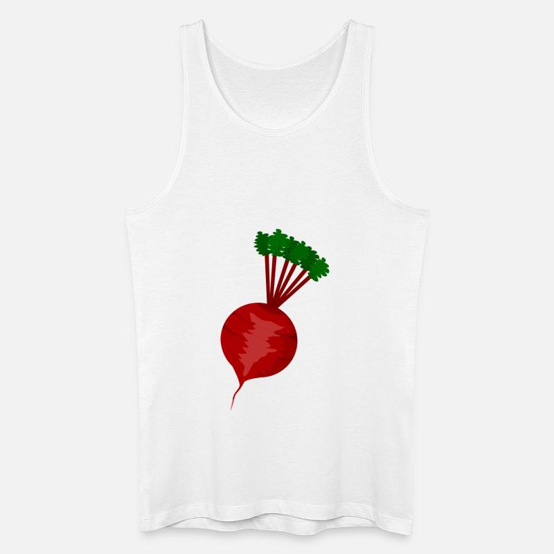 Radieschen - Männer Bio Tank Top - Weiß