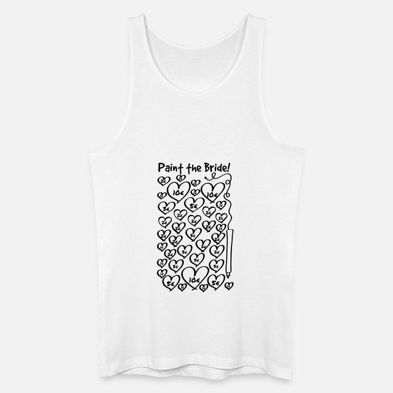 Paint the Bride - JGA - Männer Bio Tank Top - Weiß