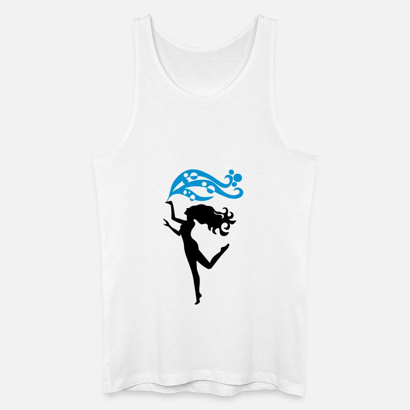 Sublima - Tänzerin - Männer Bio Tank Top - Weiß