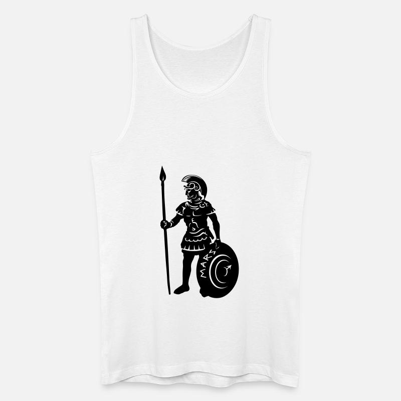 MARS GOTT - Männer Bio Tank Top - Weiß