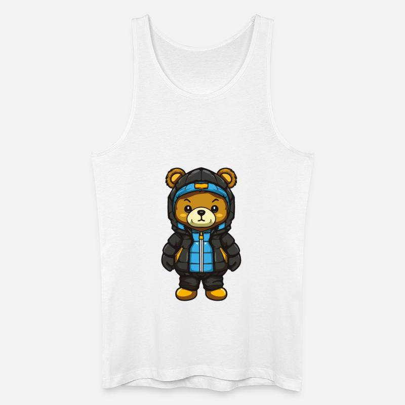 bär comic - Männer Bio Tank Top - Weiß