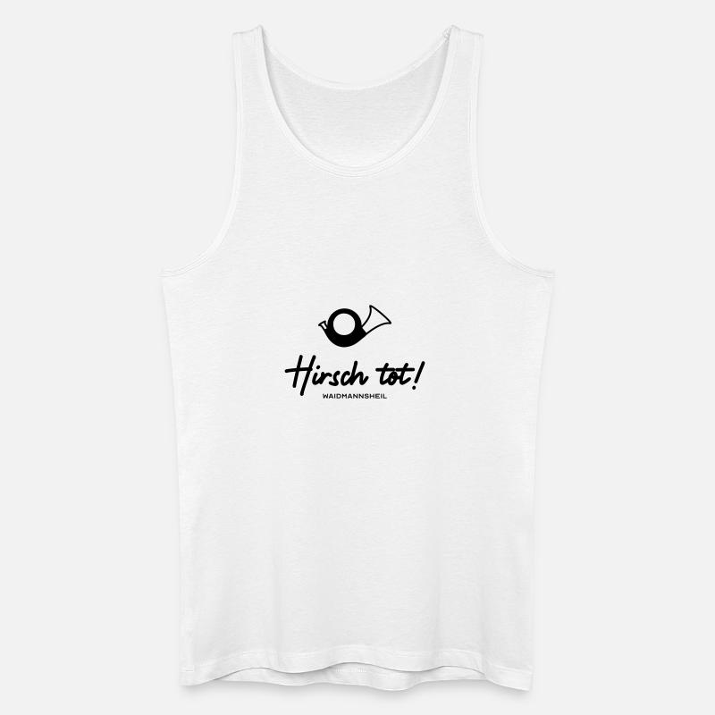Hirsch tot - Männer Bio Tank Top - Weiß