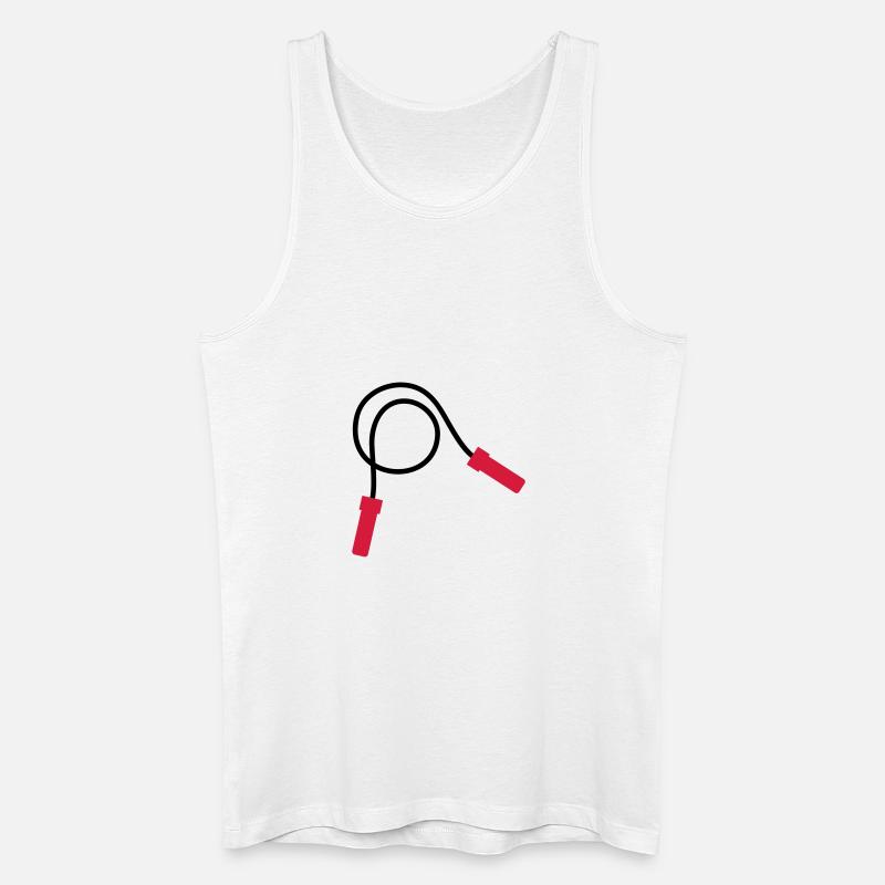 Springseil - Männer Bio Tank Top - Weiß