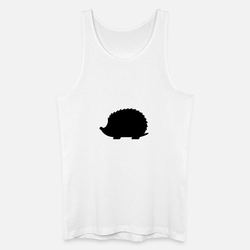 Igel - Männer Bio Tank Top - Weiß