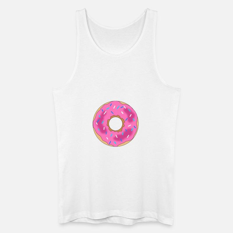 Donut - Männer Bio Tank Top - Weiß